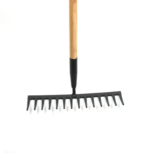 Pro Yard Asphalt Leveling Rake – 56.5-Inch Hardwood Handle, 14-Tine Carbon Steel 1