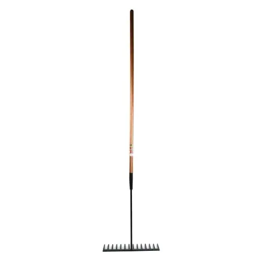 Pro Yard Forged Tar & Asphalt Rake – 54-Inch Wood Handle, 14 Tines × 3.75-Inch Teeth 1