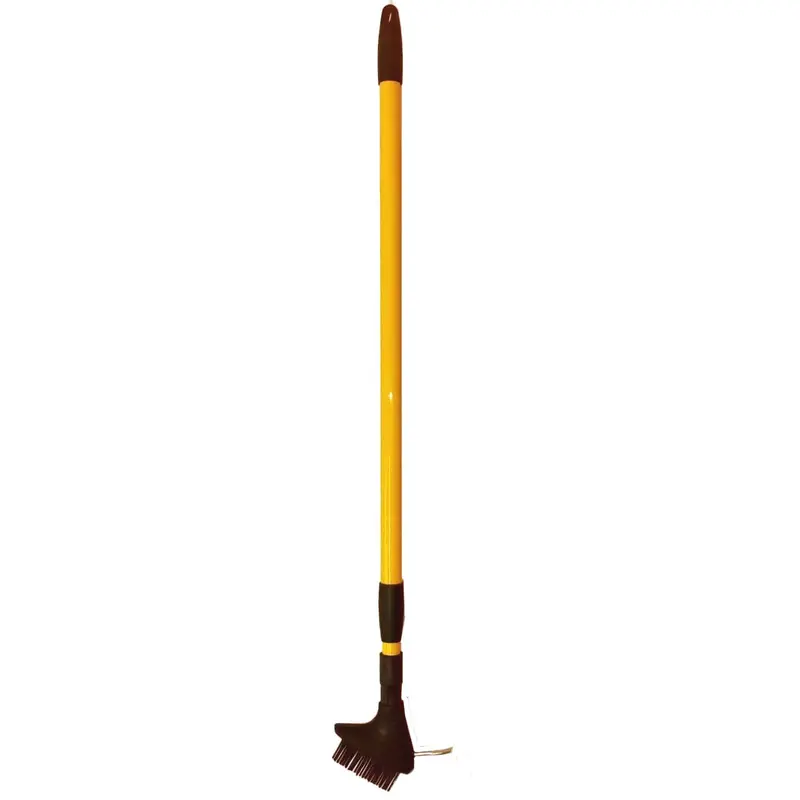 Pro Yard Interlock Groove Cleaner Brush & Dual-Function Weed Puller Tool 1