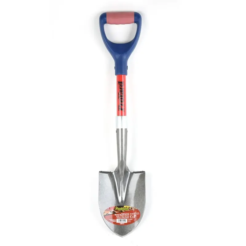 Pro Yard Lightweight Round-Point Shovel – 27-Inch Fiberglass D-Handle, 6-Inch Blade 1
