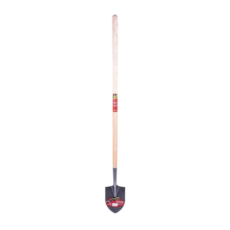 Pro Yard Medium-Duty Round-Point Shovel – 56-Inch L-Handle, 6-Inch Blade, Wood Handle 1