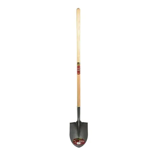 Pro Yard Round-Point Shovel – 58-Inch L-Handle, 8.5-Inch Blade, Hardwood Construction 1