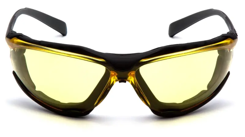 Pyramex Proximity Foam-Padded Safety Glasses With Amber Lenses 1