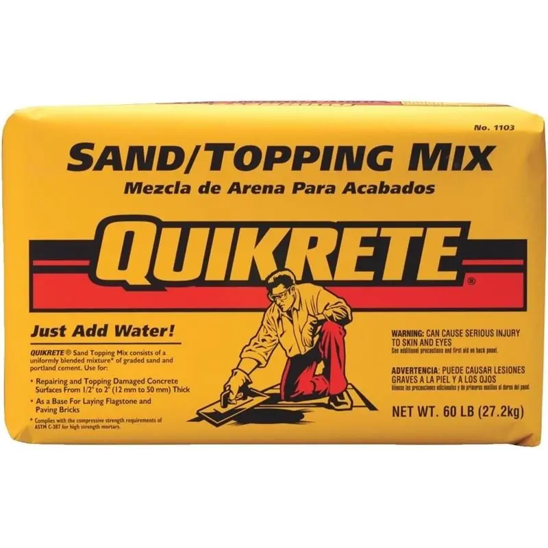 Quikrete Sand/Topping Mix – Leveling & Finishing Mortar 1