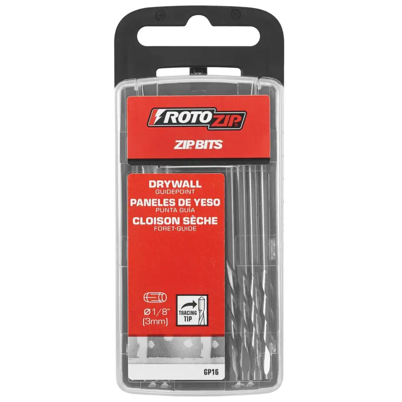 Rotozip Gp16 Drywall Guidepoint Bit Set — 16-Piece For Clean, Accurate Cuts 1