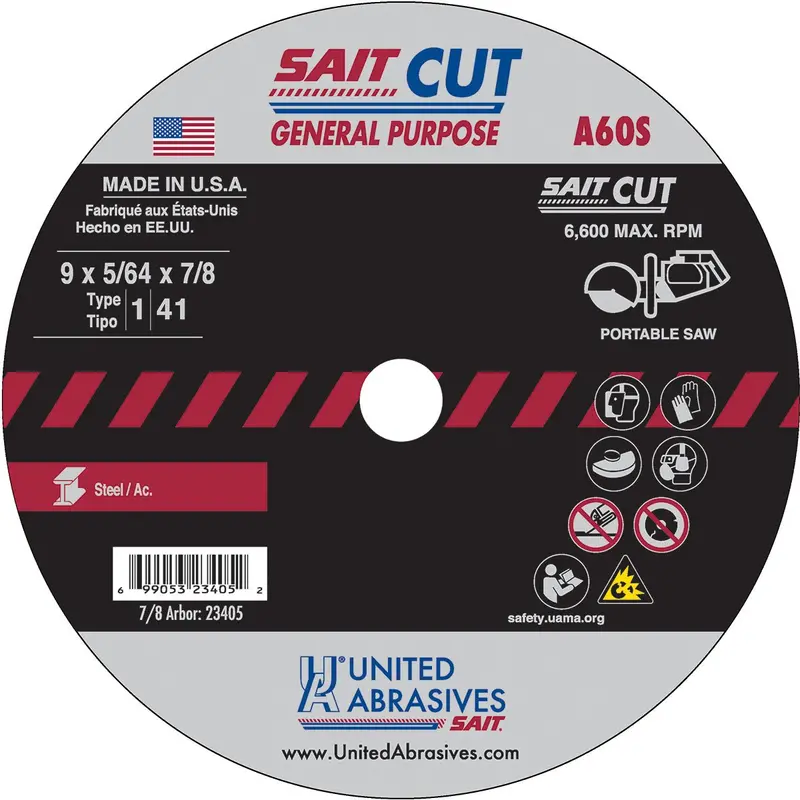 Sait 23405 A60S 9-Inch General-Purpose Portable Saw Blade 1