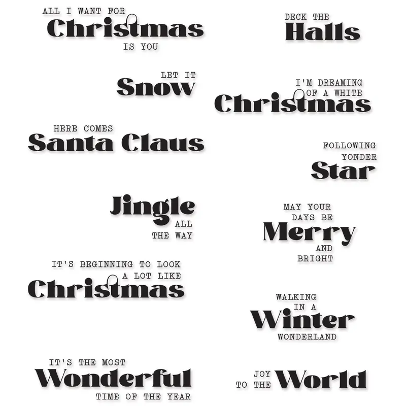 Seasonal Vibes #2 Clear Stamp Set (12-Piece) 1