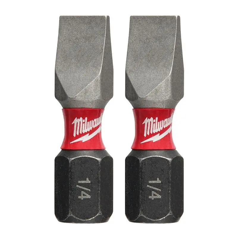 Shockwave Impact Slotted Insert Bit Set – 1/4" Tip, 2-Piece 1