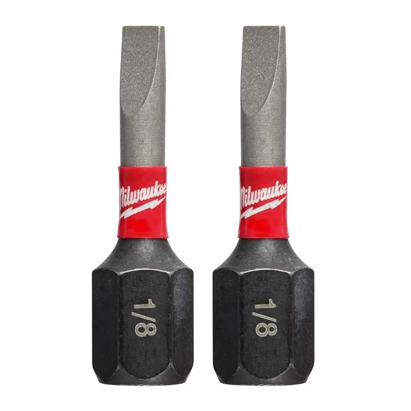 Shockwave Impact Slotted Insert Bit Set – 1/8" Tip, 2-Piece 1