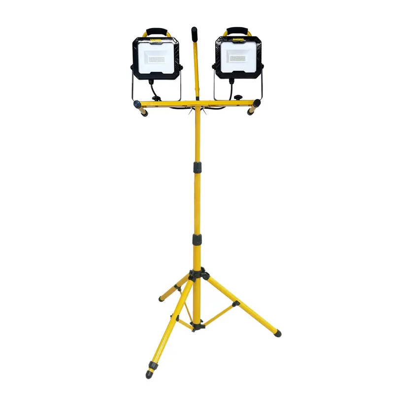 Shopro L002686 Twin-Head Led Work Light – 20,000 Lumens With Tripod Stand 1