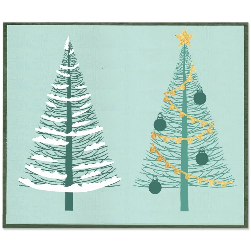 Sizzix A5 Clear Stamp & Stencil Combo – Cosmopolitan Holiday Collection, Merry And Light By Stacey Park 1