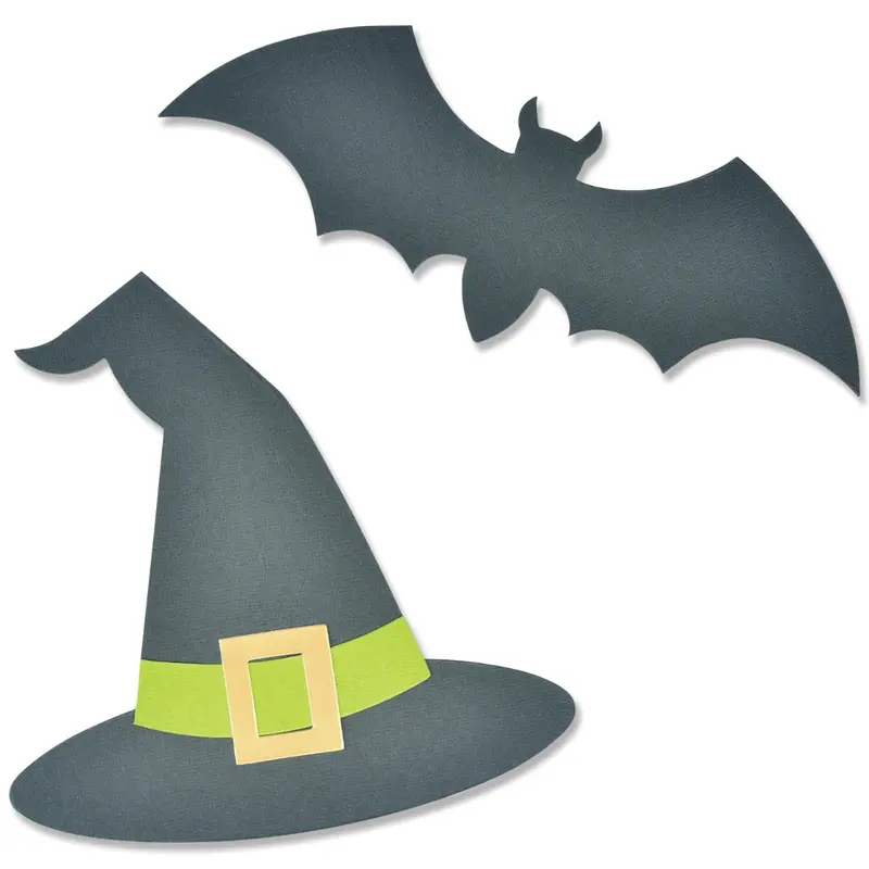 Sizzix Bigz Plus Die: Hat, Bat & Buckle – Oversized Craft Cutting Template 1