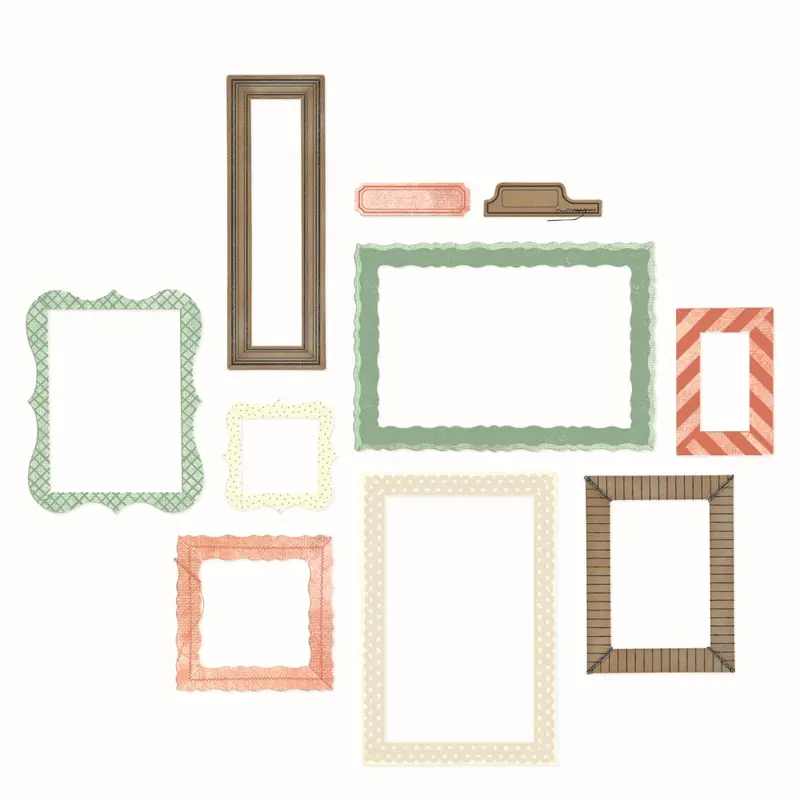Sizzix Build-A-Frame Clear Stamp & Framelits Die Combo Set – 15 Stamps + 14 Dies By 49 And Market 1