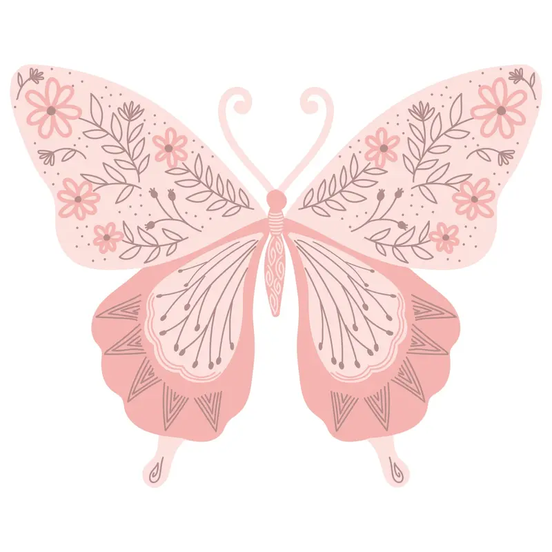 Sizzix Decorated Butterfly Layered Clear Stamp Collection (3 Pieces) 1