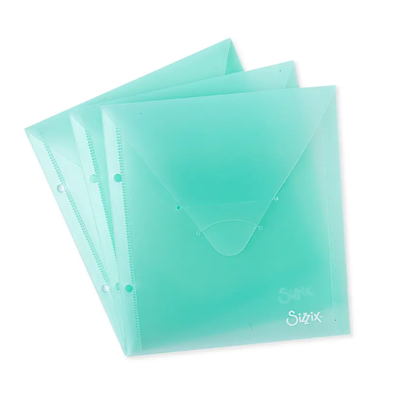 Sizzix Die-Safe Storage Envelopes – Mint Julep Colored Protective Sleeves 1