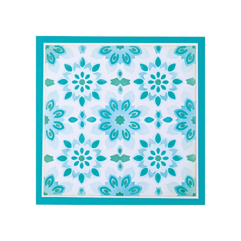 Sizzix Geometric Background Layered Stencil Set (4 Pieces) 1