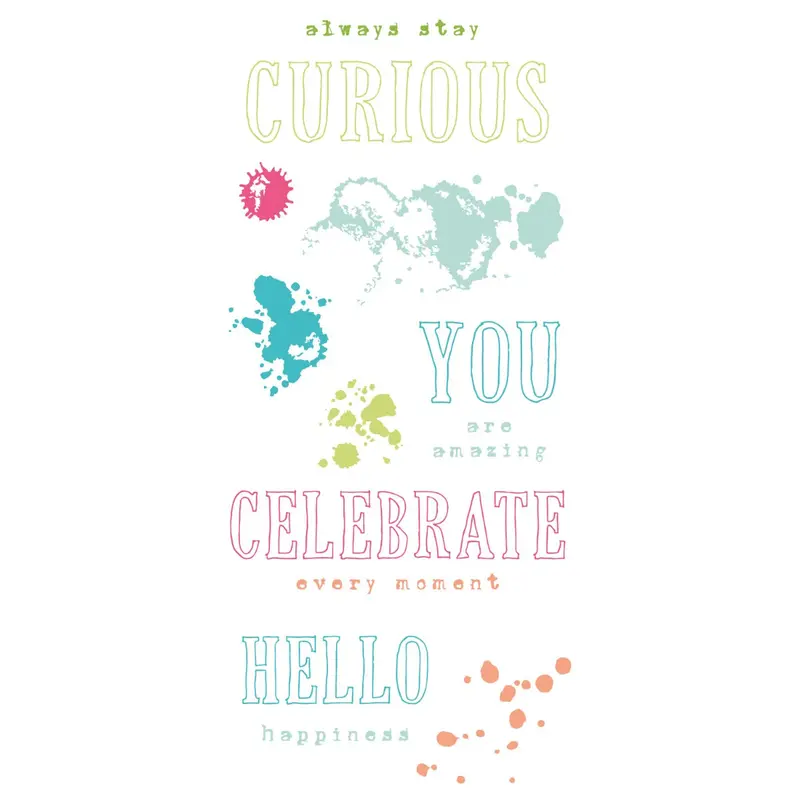 Sizzix Hello You Sentiments Clear Stamp Set – 13-Piece 49 And Market Collection 1