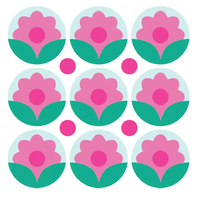 Sizzix Mini Layered Stencil Pack (4-Pack) – Print & Pattern Daisy Motif By Catherine Pooler 1