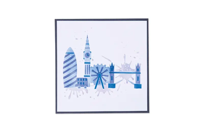 Sizzix Skyline Layered Stencil Pack – 4-Piece Cityscape Design 1