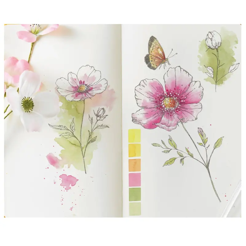 Sizzix Studio Clear Stamp Pack (10-Piece) – Cosmo Character And Butterfly Accents By Willow Wolfe 1