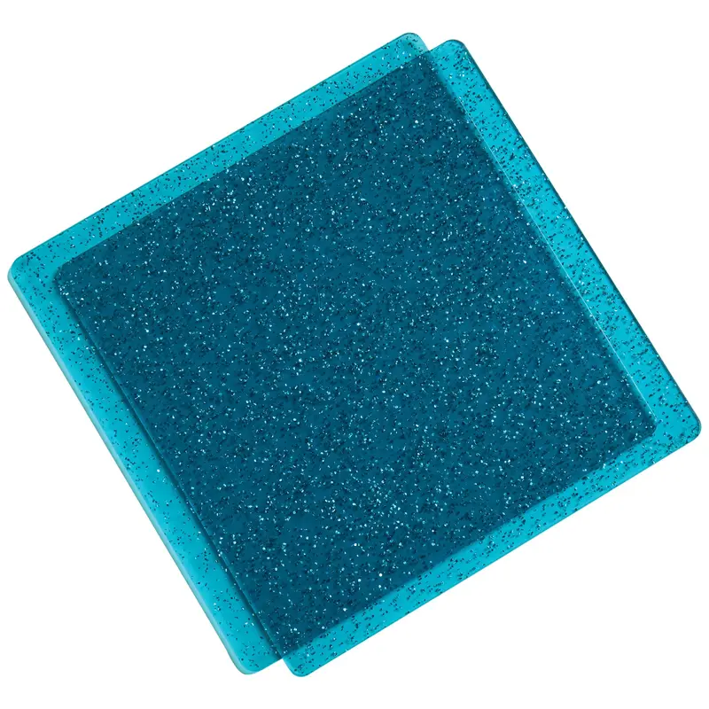 Sizzix Teal Glitter Cutting Pads – 6" X 6" Pair For Precision Die Cutting 1