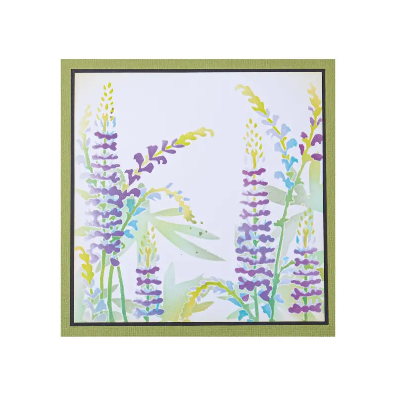 Sizzix Wildflower Border Layered Stencil Pack (4 Pieces) 1