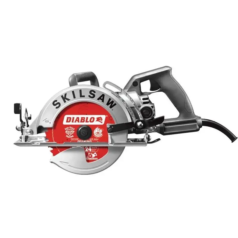 Skil Spt77W-22 7-1/4" Aluminum Worm Drive Saw With Diablo Carbide Blade 1