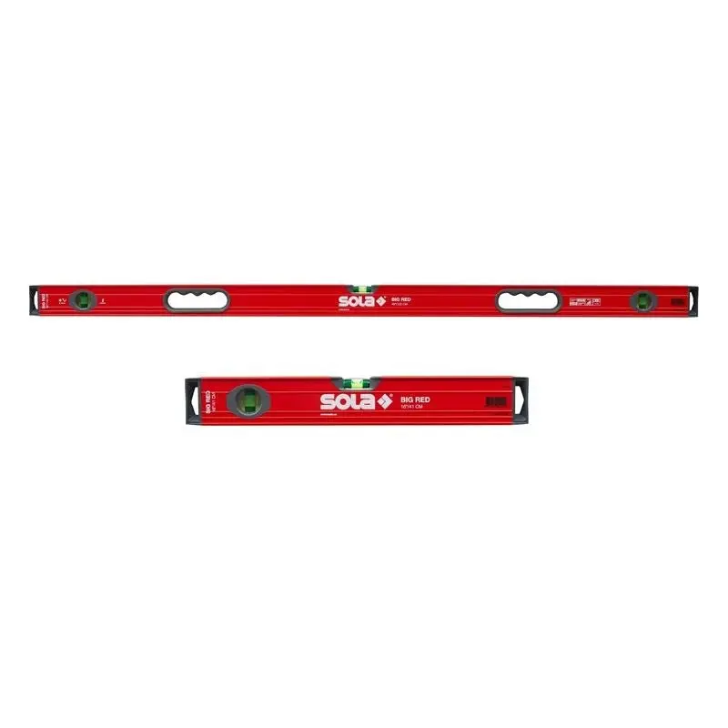 Sola Big Red Lsb4816 Box Beam Level Set – 48 In Main Level + 16 In Compact Level 1