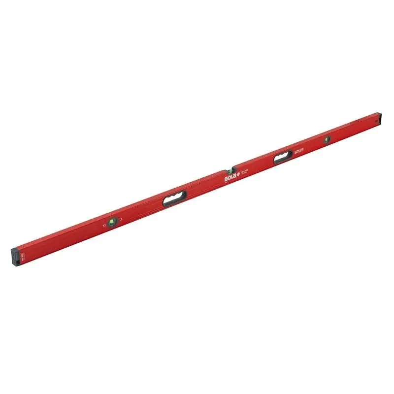Sola Big Red Lsb78 Box Beam Level – 78 In Aluminum Beam With Triple Focus-60 Vials 1