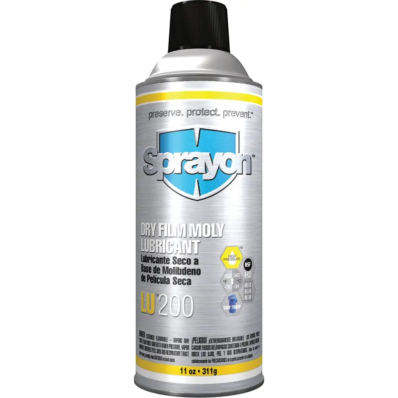 Sprayon Lu200 Dry-Film Molybdenum Disulfide Lubricant 1