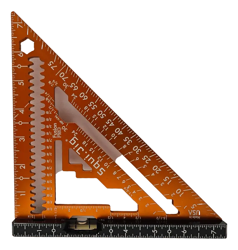 Squi.Jig Fusion Pro 7.5-Inch Rafter Square – Limited Edition Orange 1