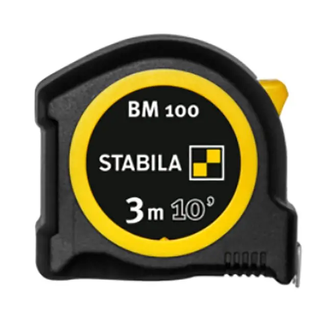 Stabila Bm 100 Pocket Tape Measure – 10 Ft (3 M), Dual Cm/Inch Scale 1