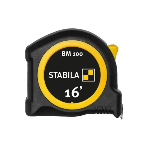 Stabila Bm 100 Pocket Tape Measure – 16 Ft (5 M), Imperial-Only Scale 1