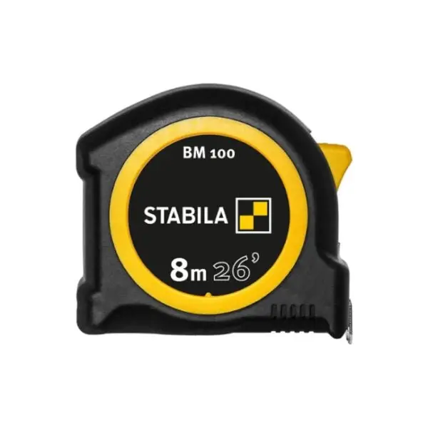 Stabila Bm 100 Pocket Tape Measure – 26 Ft (8 M), Dual Cm/Inch Scale 1
