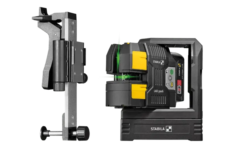 Stabila Lax 500 G Cross-Line Laser Level – 12V System With Battery & Charger (7-Piece Kit) 1
