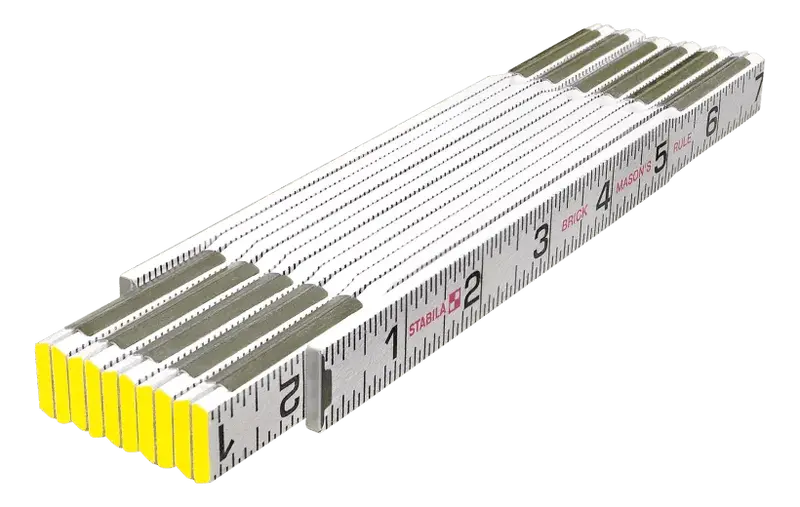 Stabila Type 600 Oversize Brick Folding Rule – 1/16″ Graduations On Both Edges (Inch) 1