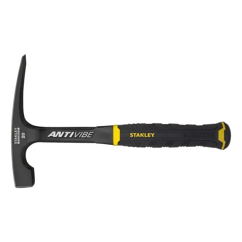 Stanley 20 Oz Ant-Vibe Brick Hammer – Vibration-Reducing Handle, Dual-Face Head 1