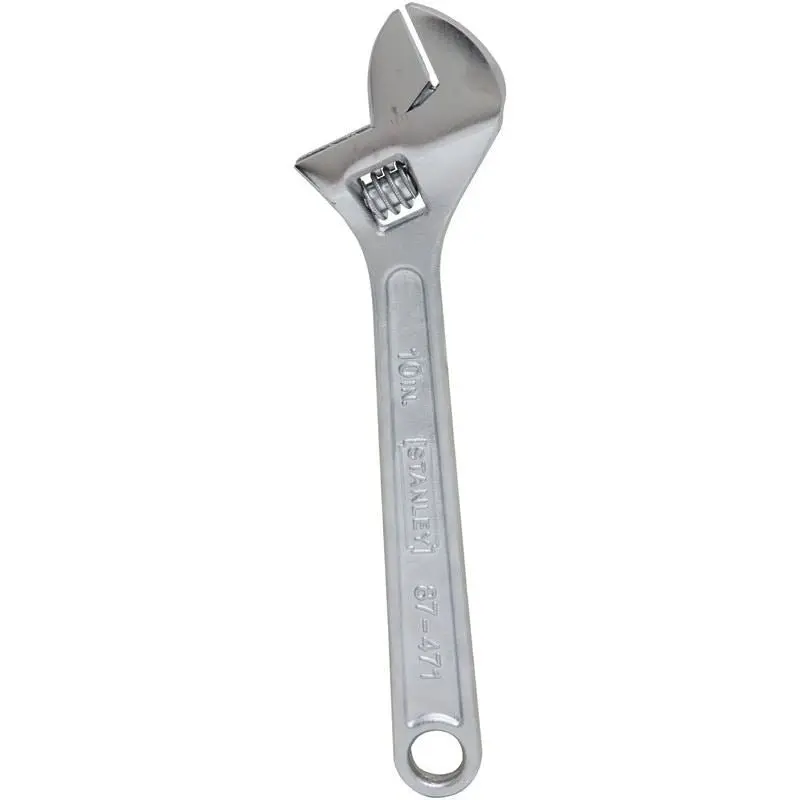 Stanley 87-471 10 In Adjustable Wrench – Precision-Machined Jaw 1