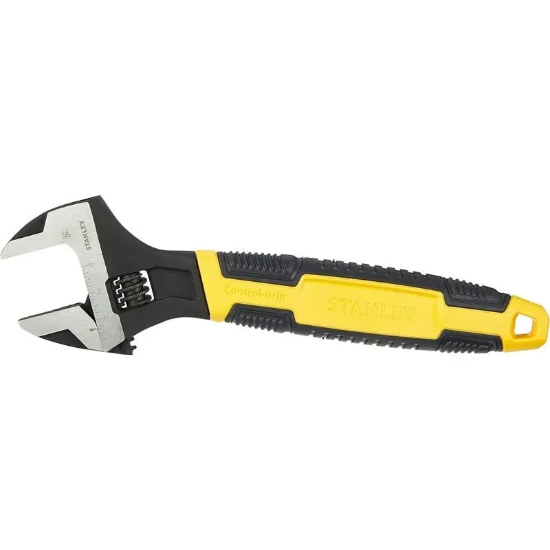 Stanley 90-949 10-Inch Adjustable Wrench With Chrome-Plated Finish And Ergonomic Grip 1