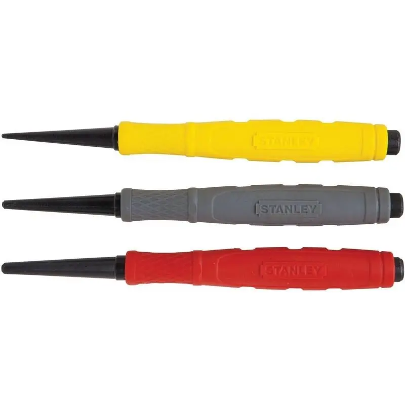 Stanley Nail Set Kit – 3-Piece Set (0.8Mm, 1.6Mm, 2.4Mm) For Flush Countersinking 1