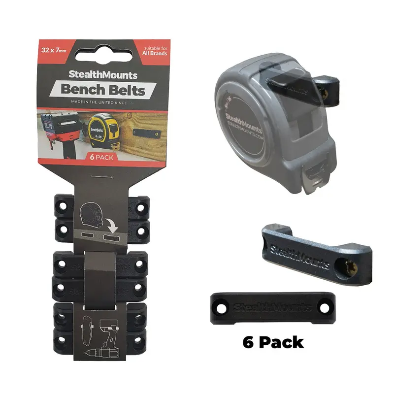 Stealthmount Bb-Blk-6 Standard Bench Belt Tool Holster – 6-Pack Black 1