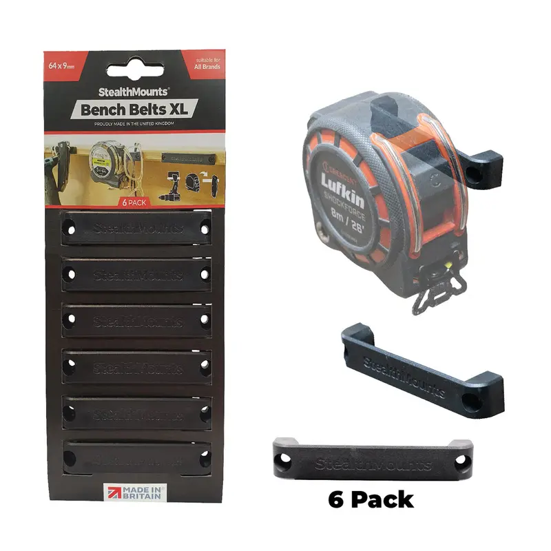 Stealthmount Bb-Xl-Blk-6 Universal Xl Tool Holster – Bench Belt Series (6-Pack) 1