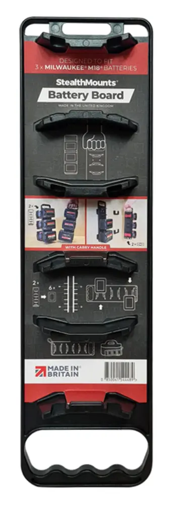 Stealthmount Bd-Mw18-H-1 Milwaukee M18 Battery Board With Handle – Alternate Listing 1