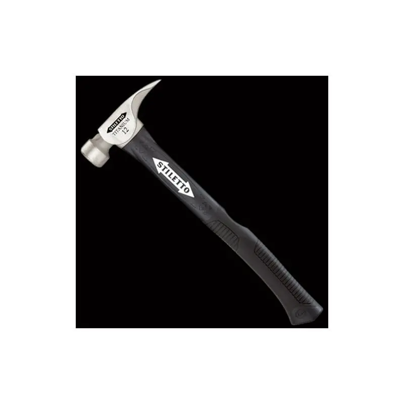 Stiletto Ti12Sc-F 12 Oz Titanium Smooth-Face Hammer With Hybrid Fiberglass Handle 1