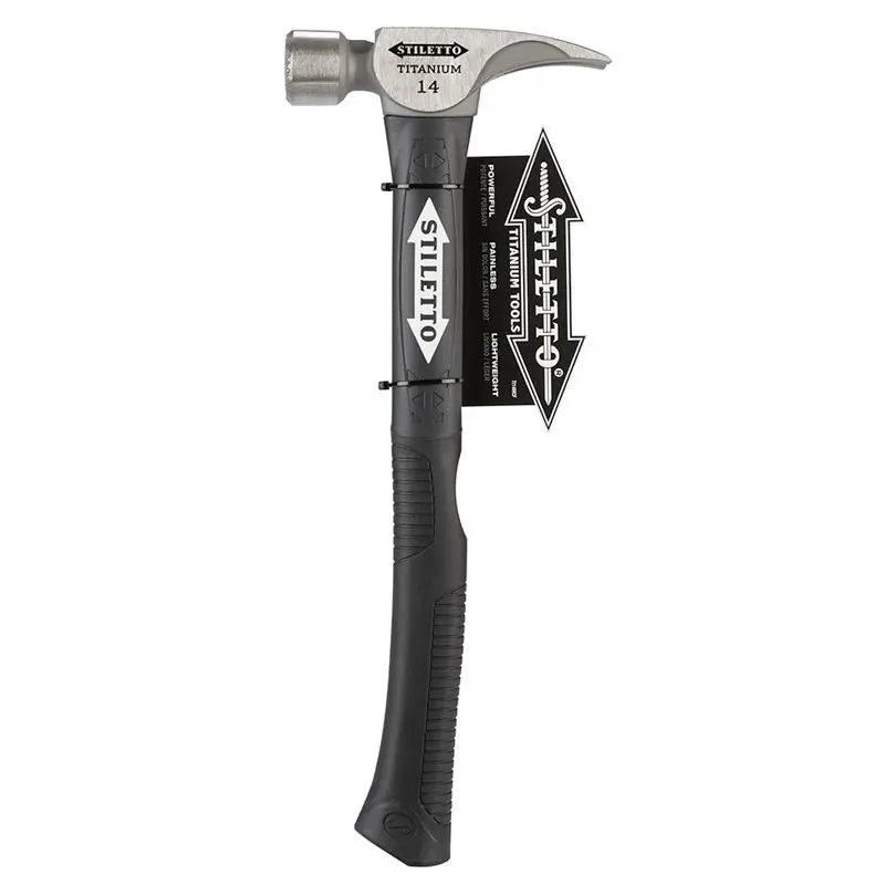 Stiletto Ti14Mc-F Titanium Framing Hammer – Milled Face With Hybrid Fiberglass Handle 1