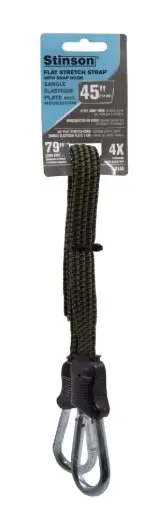 Stinson Cargo Flat Bungee Cord With Snap Hooks – 3/4-Inch Width, 45-Inch Length 1