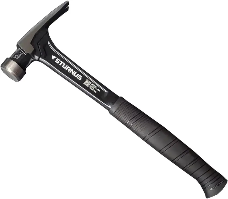 Sturnus Graphite Velocity Rip Claw Hammer – 13 Oz, Compact Handle, Smooth Face 1