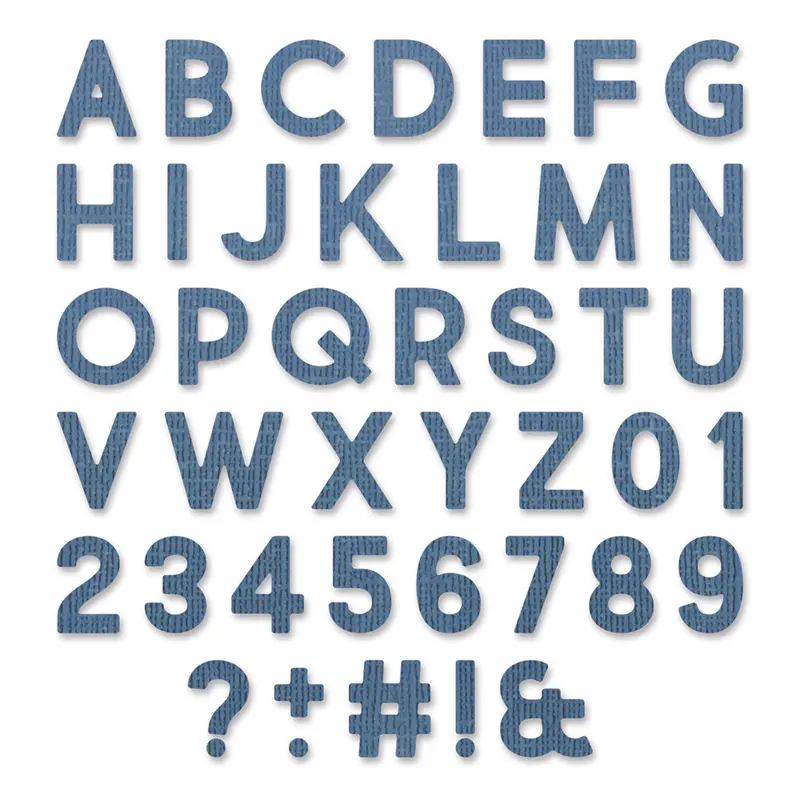 Tim Holtz Alphanumeric Bold Thinlits Die Set (80-Piece) 1