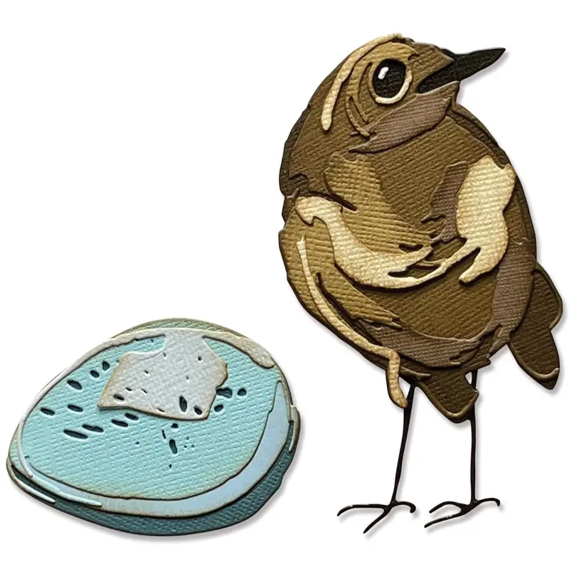 Tim Holtz Sizzix Bird & Egg Colorize Thinlits Die Set – 11-Piece Illustrated Die Collection 1