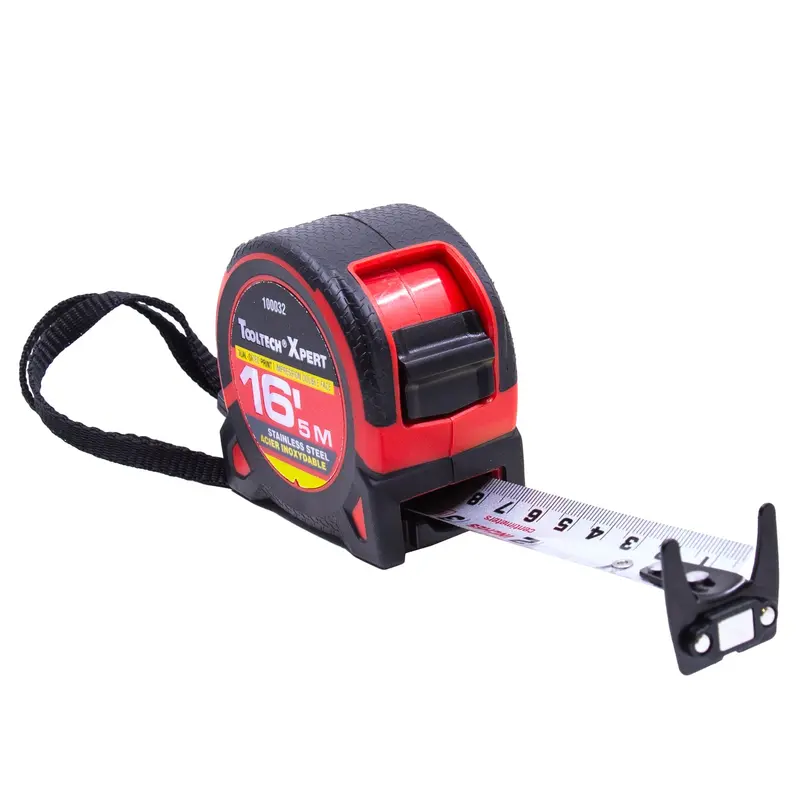 Tooltech 16-Foot Stainless Steel Tape Measure — Dual-Scale (Metric & Imperial), 1-Inch Blade 1